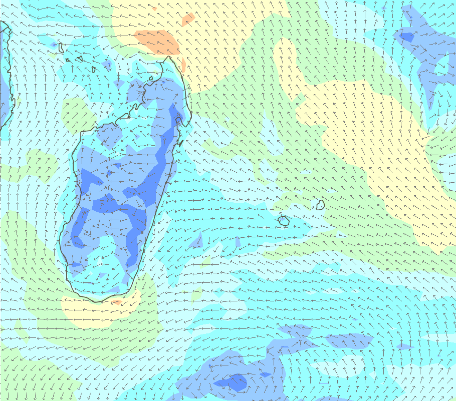 Wind Forecast Charts Mauritius | Storm Watch Charts 